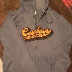 Oklahoma State University zip up hoodie